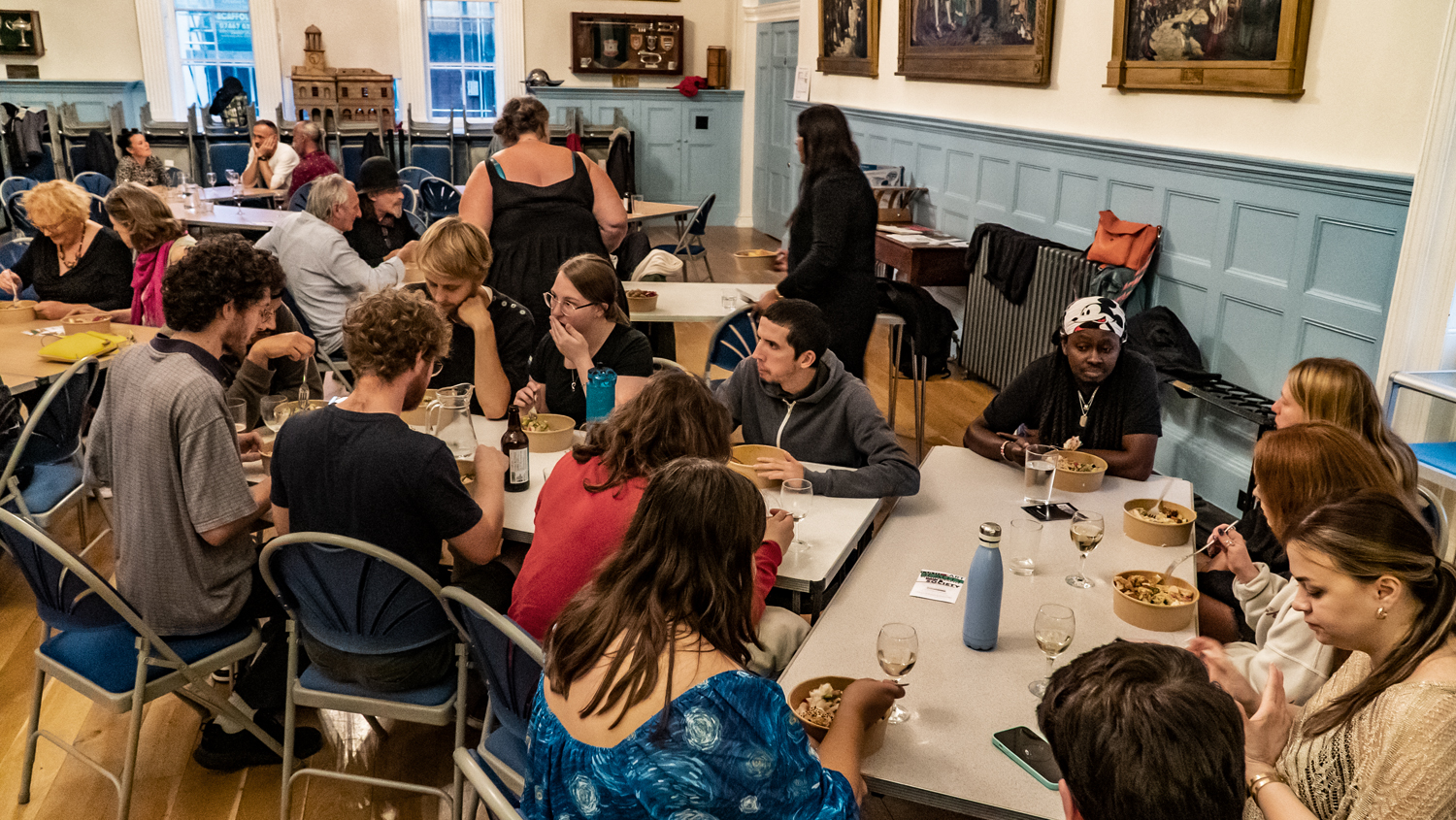 Delicious food at the Town Hall