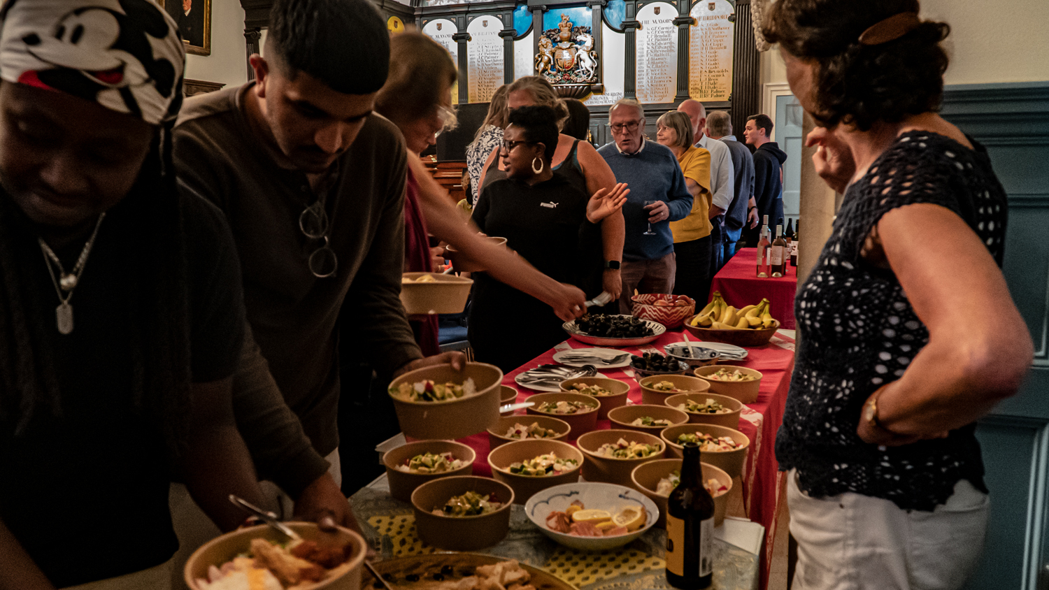 Community supper at Bridport’s Historic Town Hall